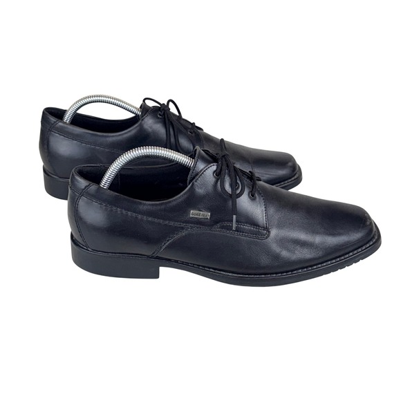 Sioux Gore-Tex Derby Shoes Men 8.5 Black Leather Waterproof Square Dress Shoes main image 7